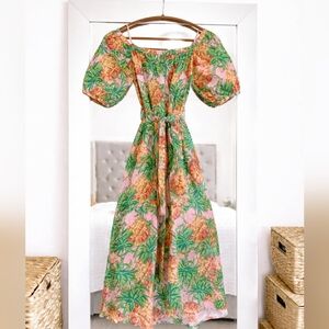 Farm Rio Linen Pineapple Dress